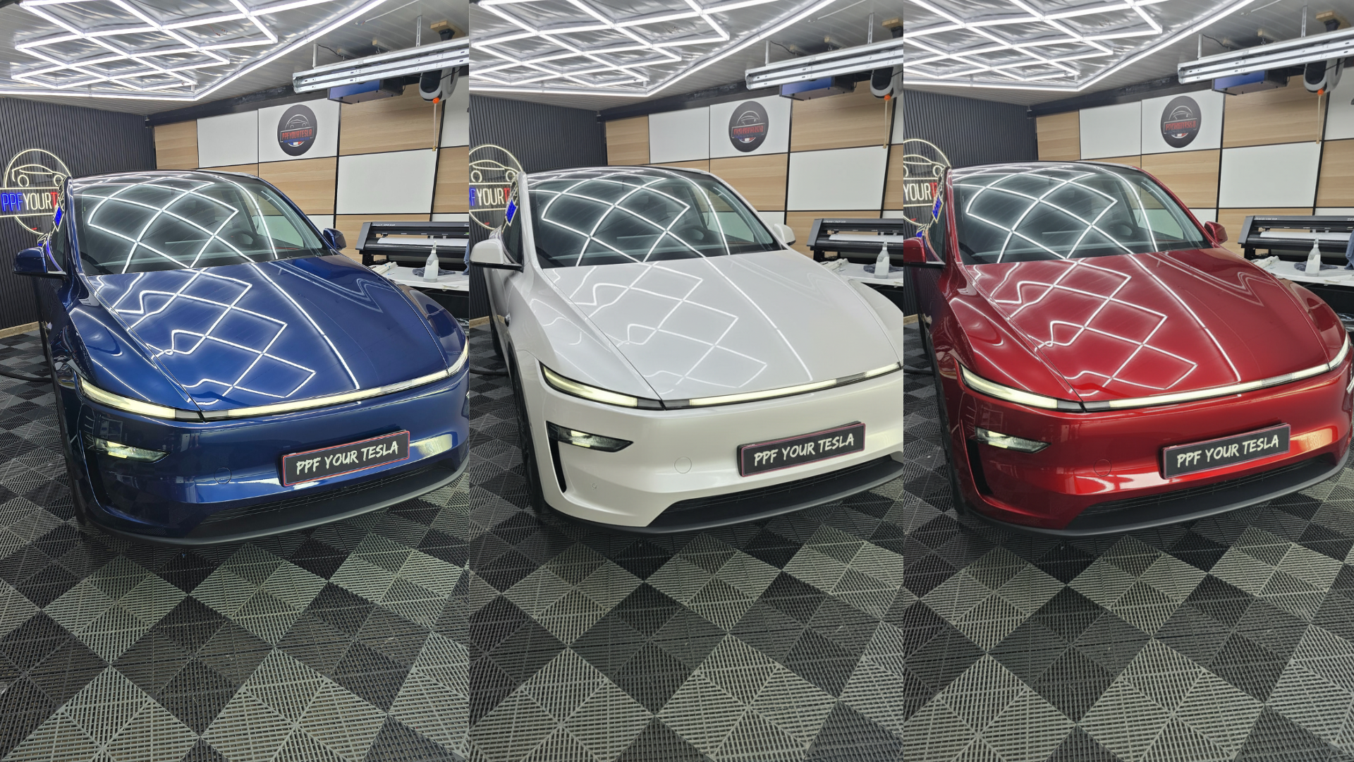 Installation Film de protection PPF tesla model Y à nancy